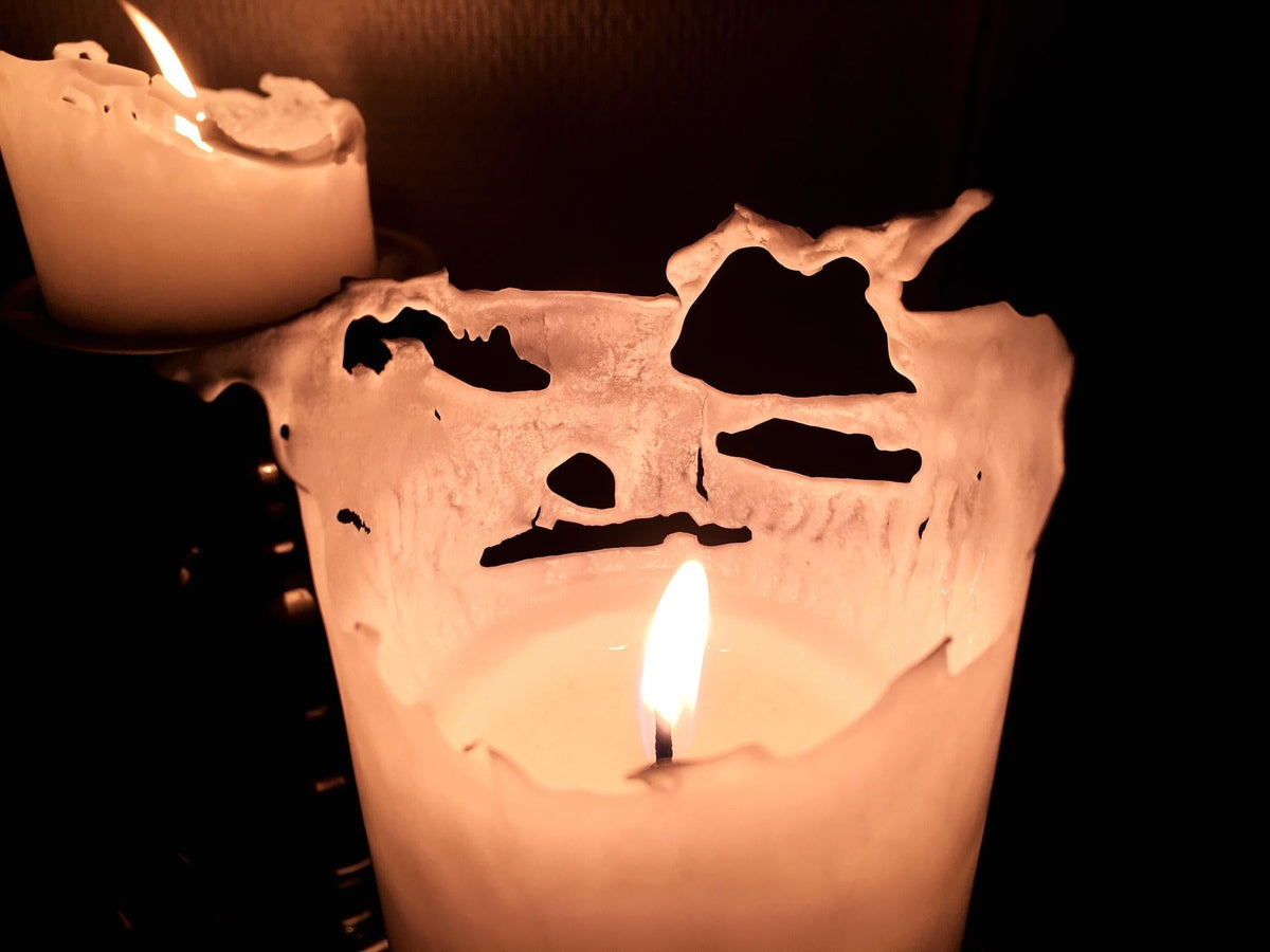 two burning candles