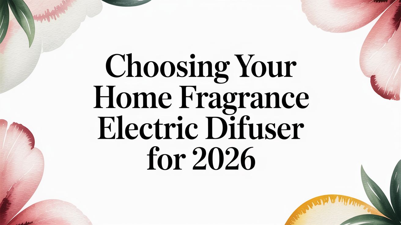 Choosing Your Home Fragrance Electric Diffuser for 2026
