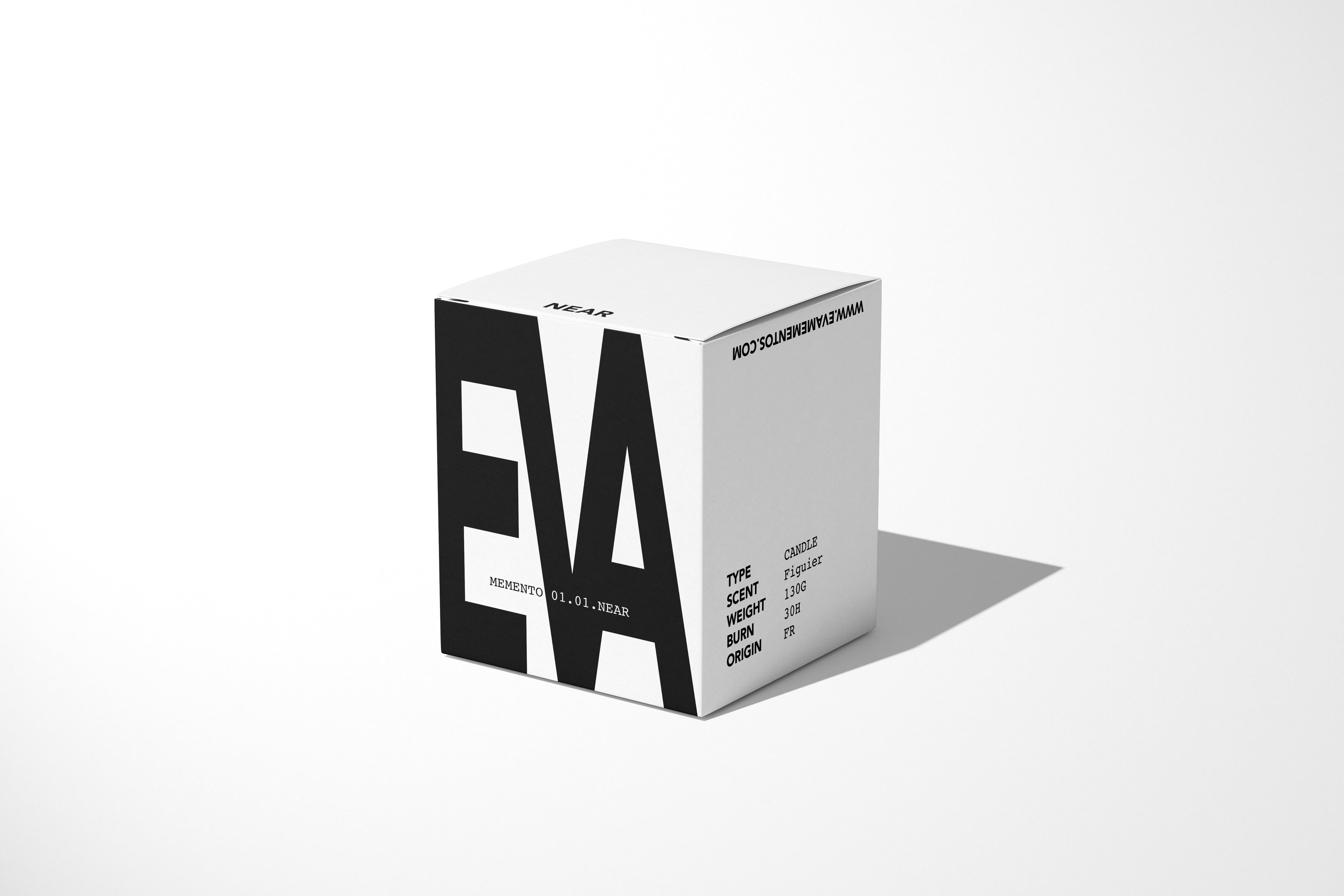 White box with black text on a white background